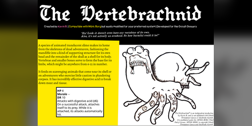 Cover image for The Vertebrachnid