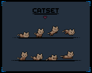 Just released a free sprite pack with a couple of cute cats 32x32 : r/ PixelArt