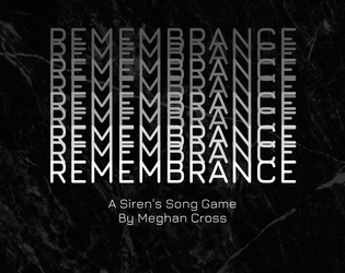 Remembrance   - A Descended from the Queen game about clones discovering who they are as they seek out their progenitor. 