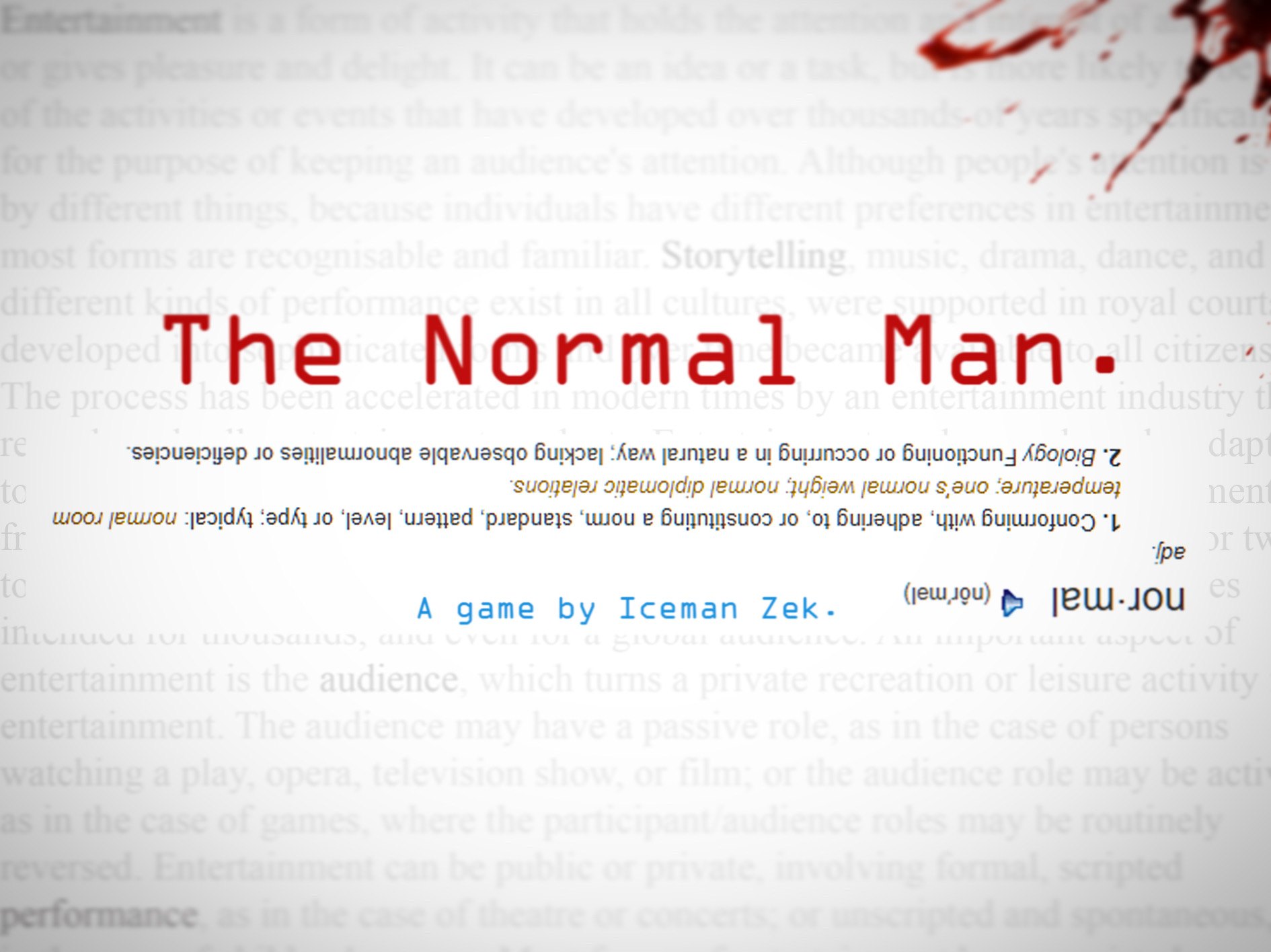 The Normal Man. (V2.0) cover