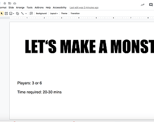 Let's Make a Monster!