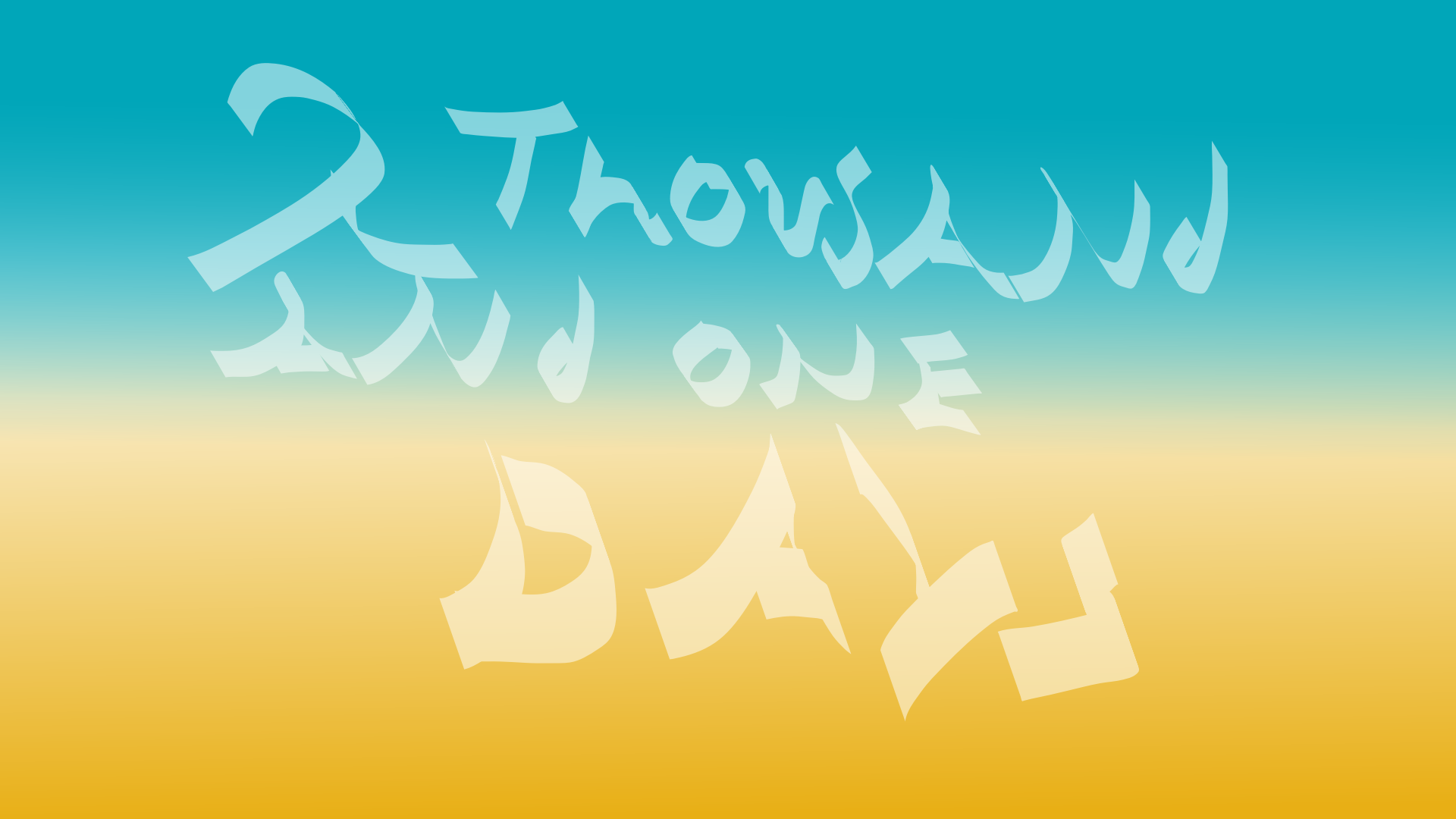 A Thousand And One Days