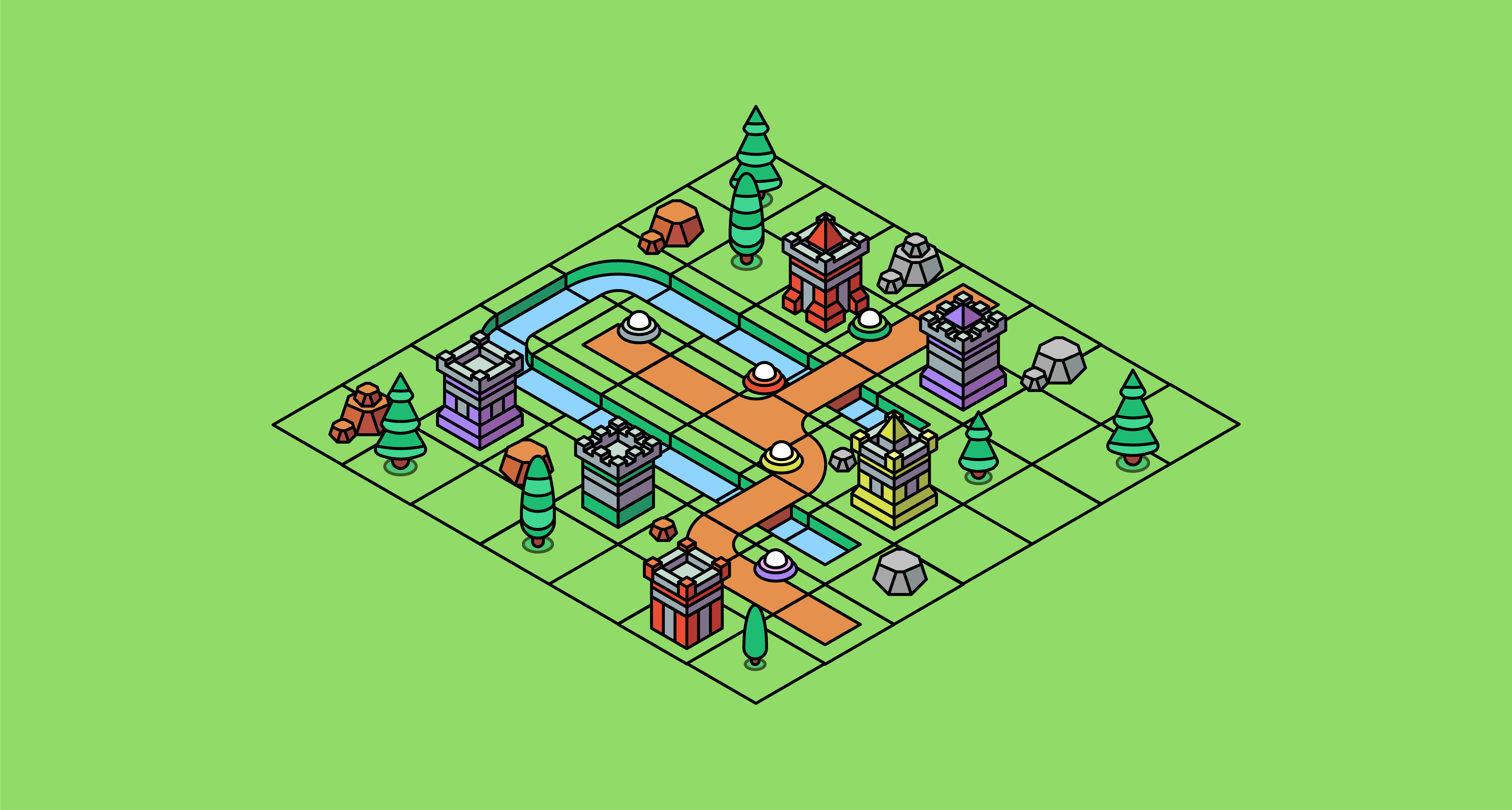 Isometric Mini Tower defense pack