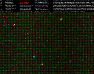 RoadWarrior Text&Keyboard Roguelike