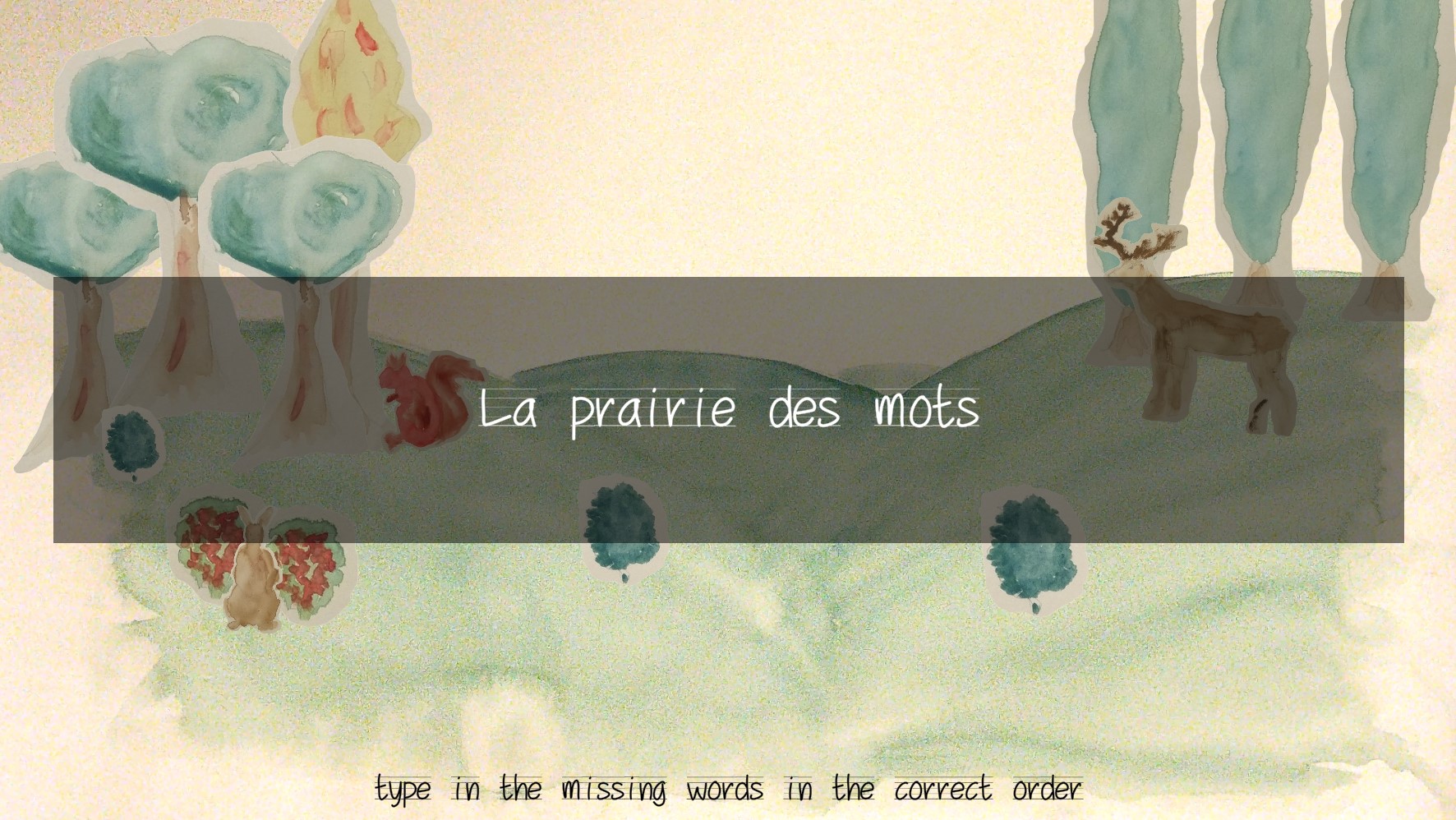 La prairie des mots