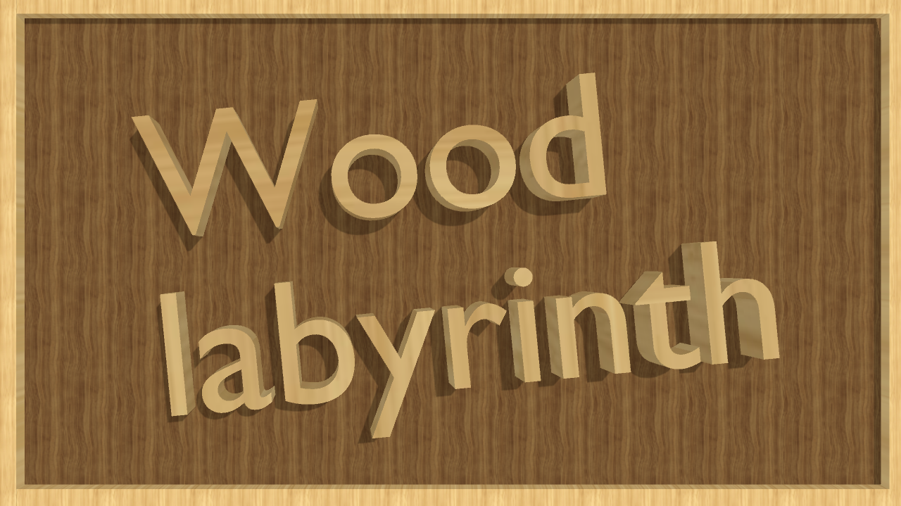 Wood labyrinth