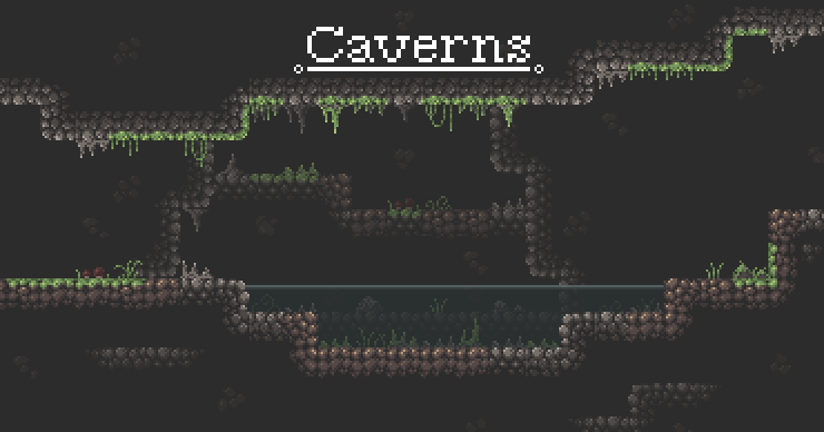 16x16 Huge Caverns tileset by Apokalips123