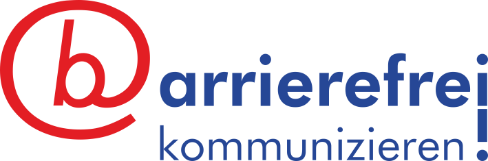Logo von barrierefrei kommunizieren!