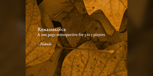 Cover image for Remembrance