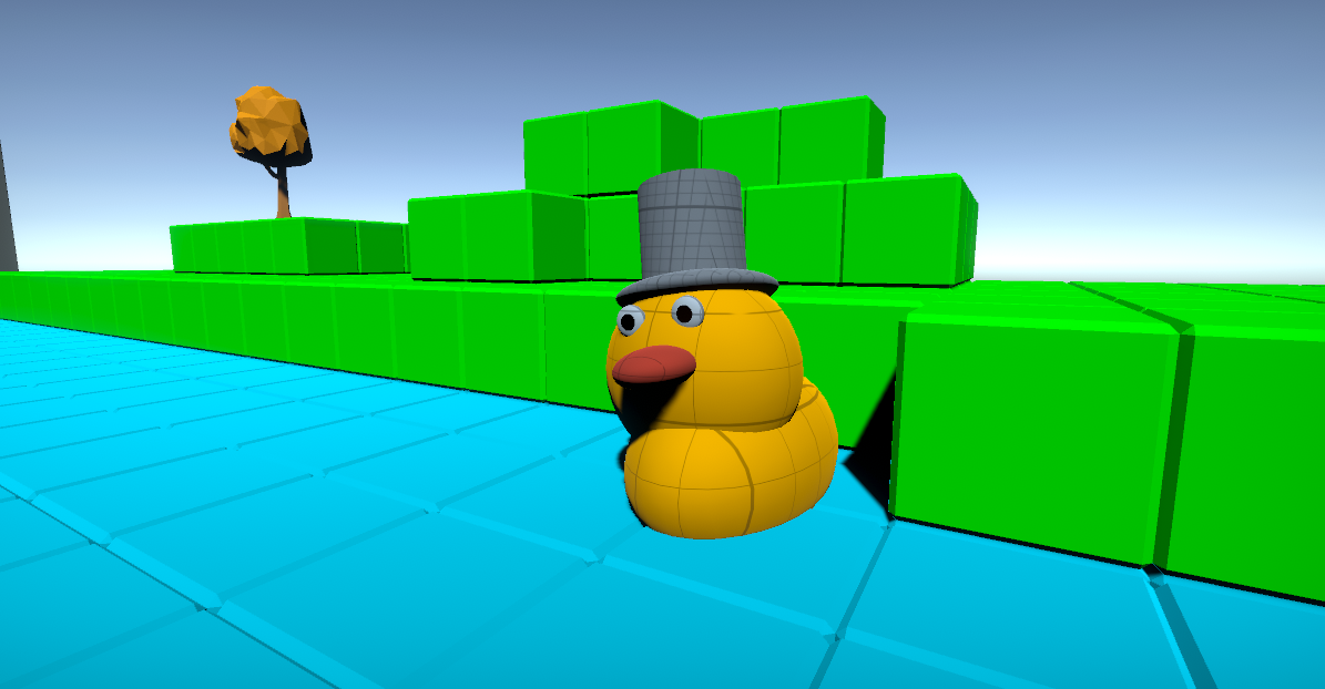Ente mit Hut