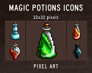 16x16 and 32x32 Pixel Potion Set
