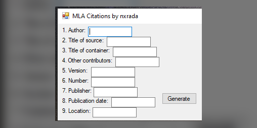 how to insert a citation in drive for mla