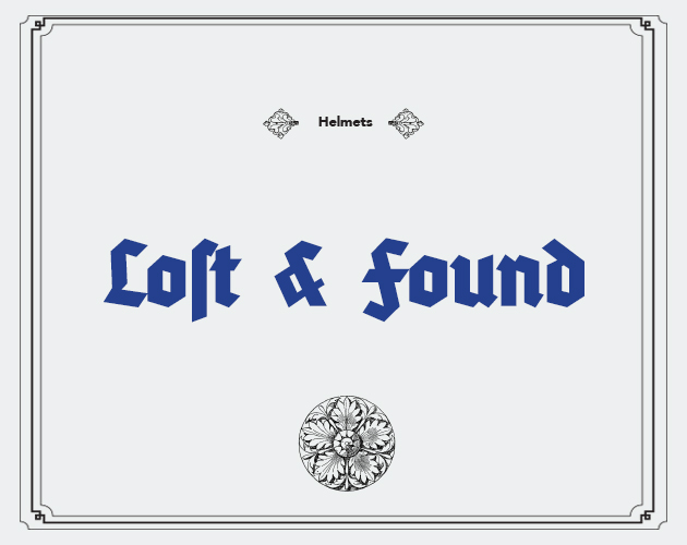 Cover image for Lost and Found: Helmets