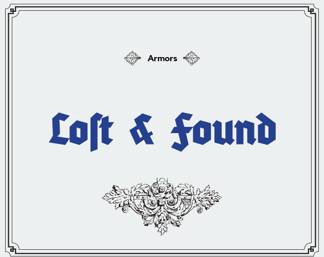 Cover image for Lost and Found: Armors