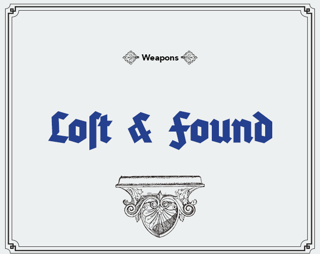 Cover image for Lost and Found: Weapons