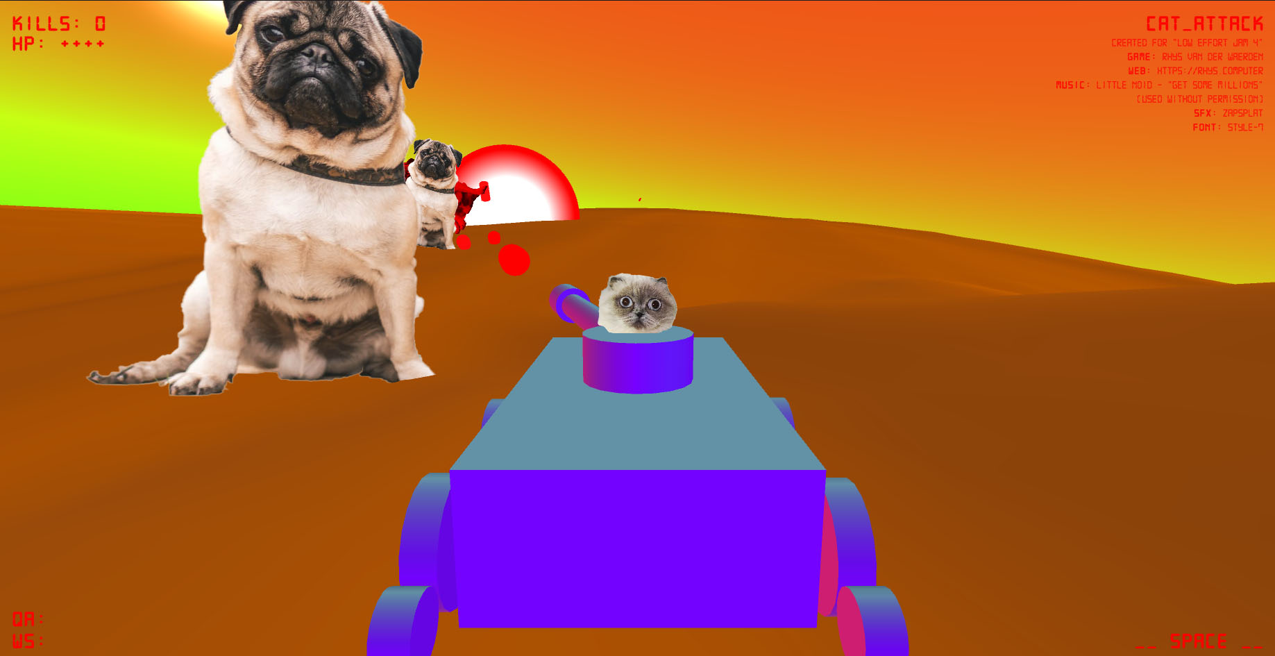 CAT_ATTACK by Rhys van der Waerden