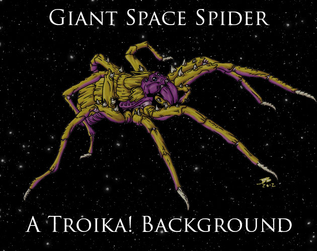 Cover image for Giant Space Spider - A Troika! Background