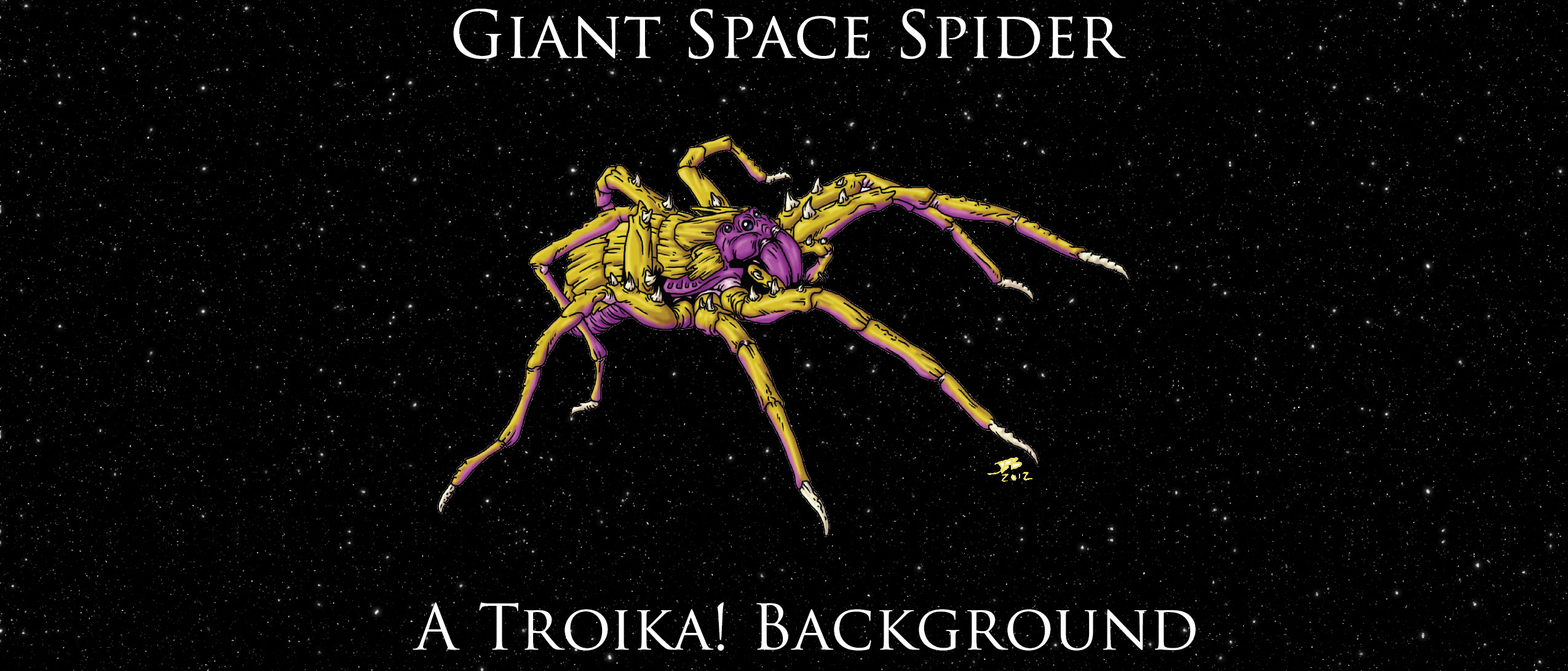 Giant Space Spider - A Troika! Background