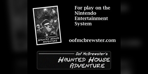 Cover image for Oof McBrewster's Haunted House Adventure -- NES