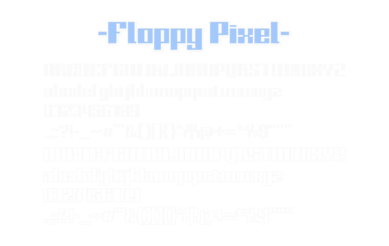 Floppy Pixel Font (FREE - OFL)