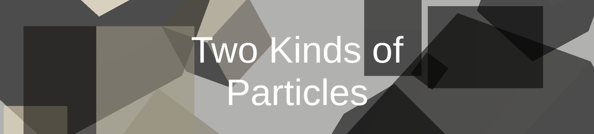 Two Kinds of Particles
