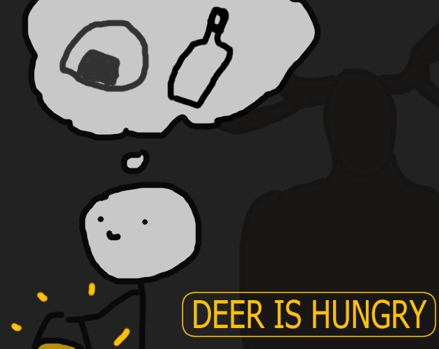 Deer is hungry