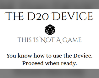 The D20 Device  