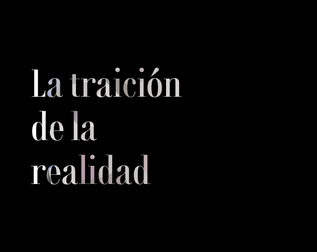 Cover image for La traición de la realidad