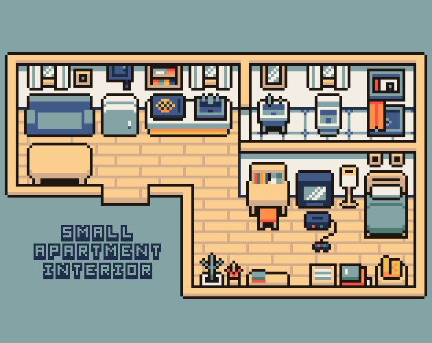 Small Apartment Interior Pack (16x16) by Diam