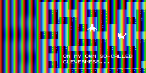 Cover image for On my own so-called cleverness...