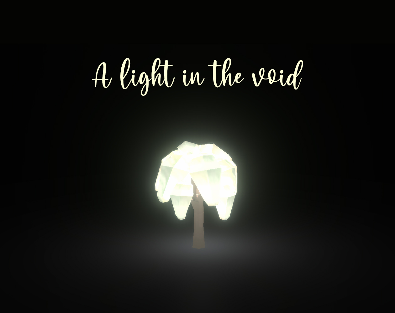 A light in the void