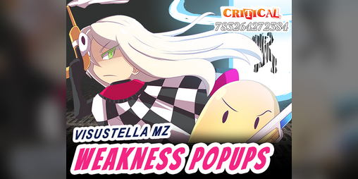 Cover image for Weakness Popups plugin for RPG Maker MZ