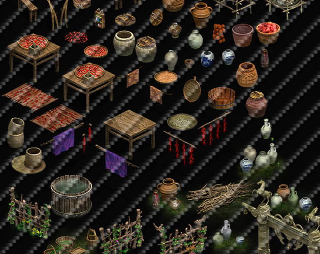 Game Art Resources/Scene Material/2D Resources Ancient Land Editing