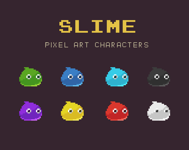 Slime Pixel Art Monster by sanctumpixel