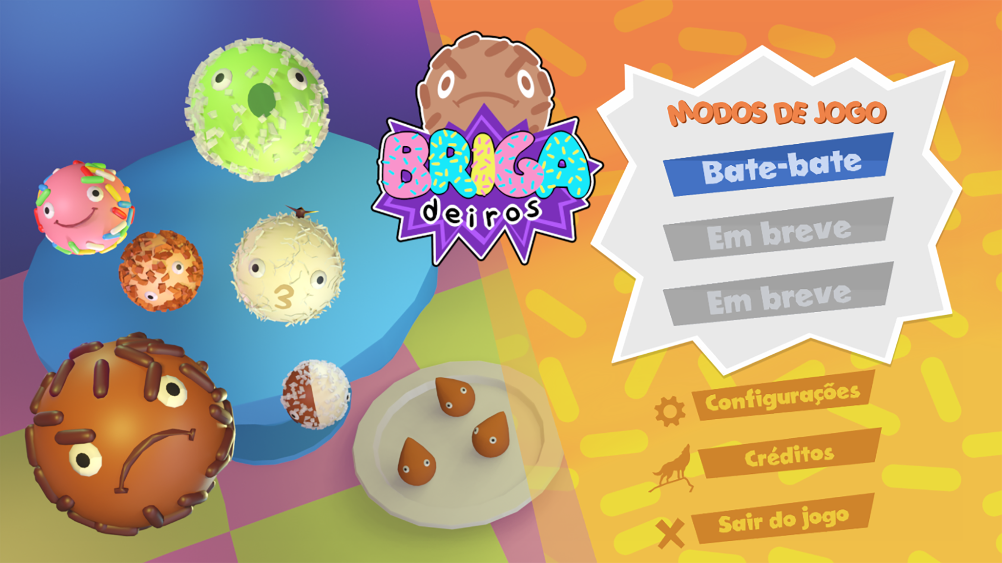 BRIGAdeiros - minigames "bate-bate" e "futebolo"