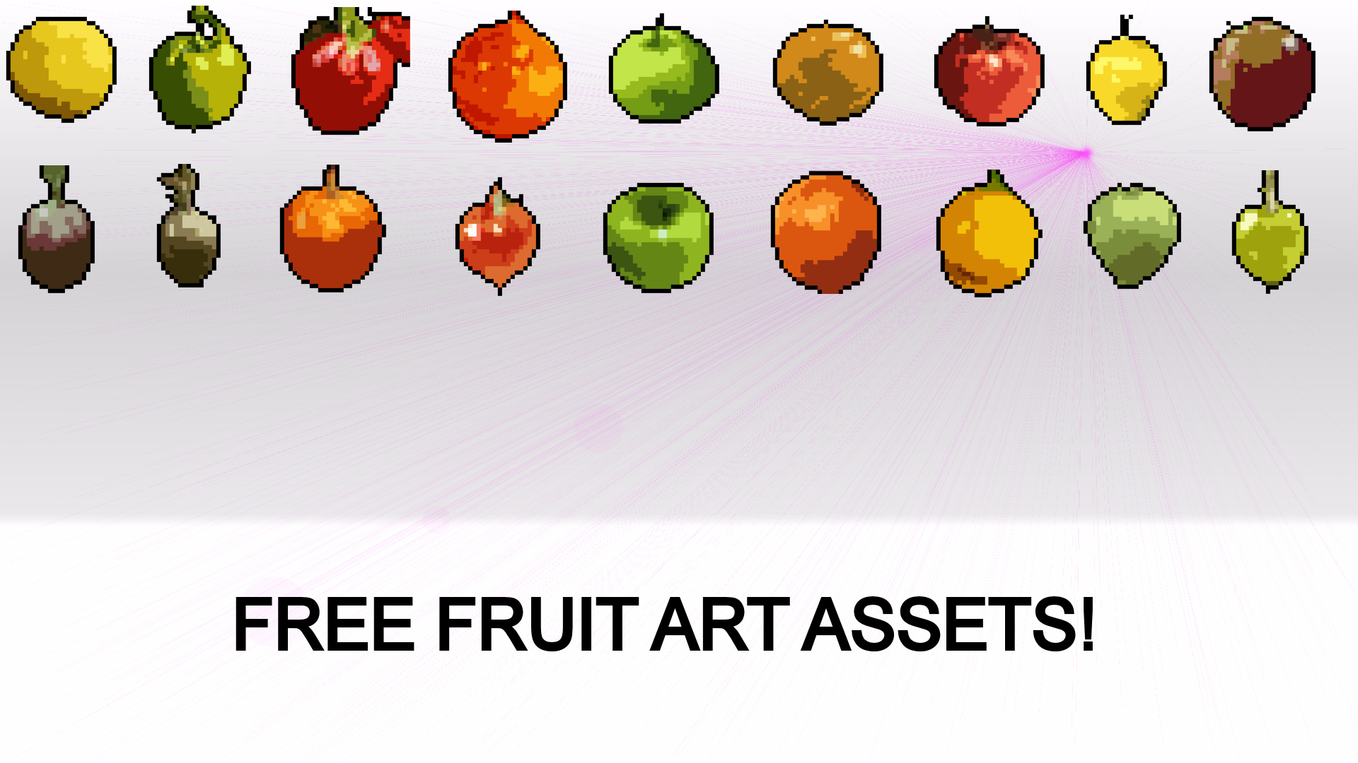 Free Pixel Art Fruit Assets