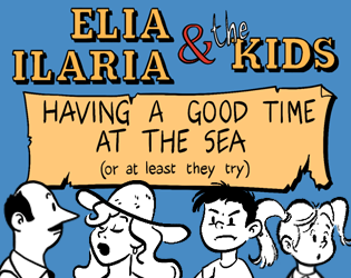 Elia, Ilaria & the Kids Having a Good Time at the Sea (or at least they try)