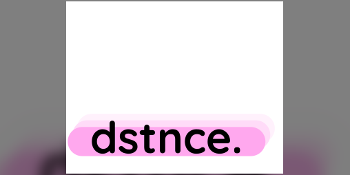 Cover image for dstnce.
