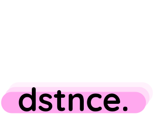 Cover image for dstnce.