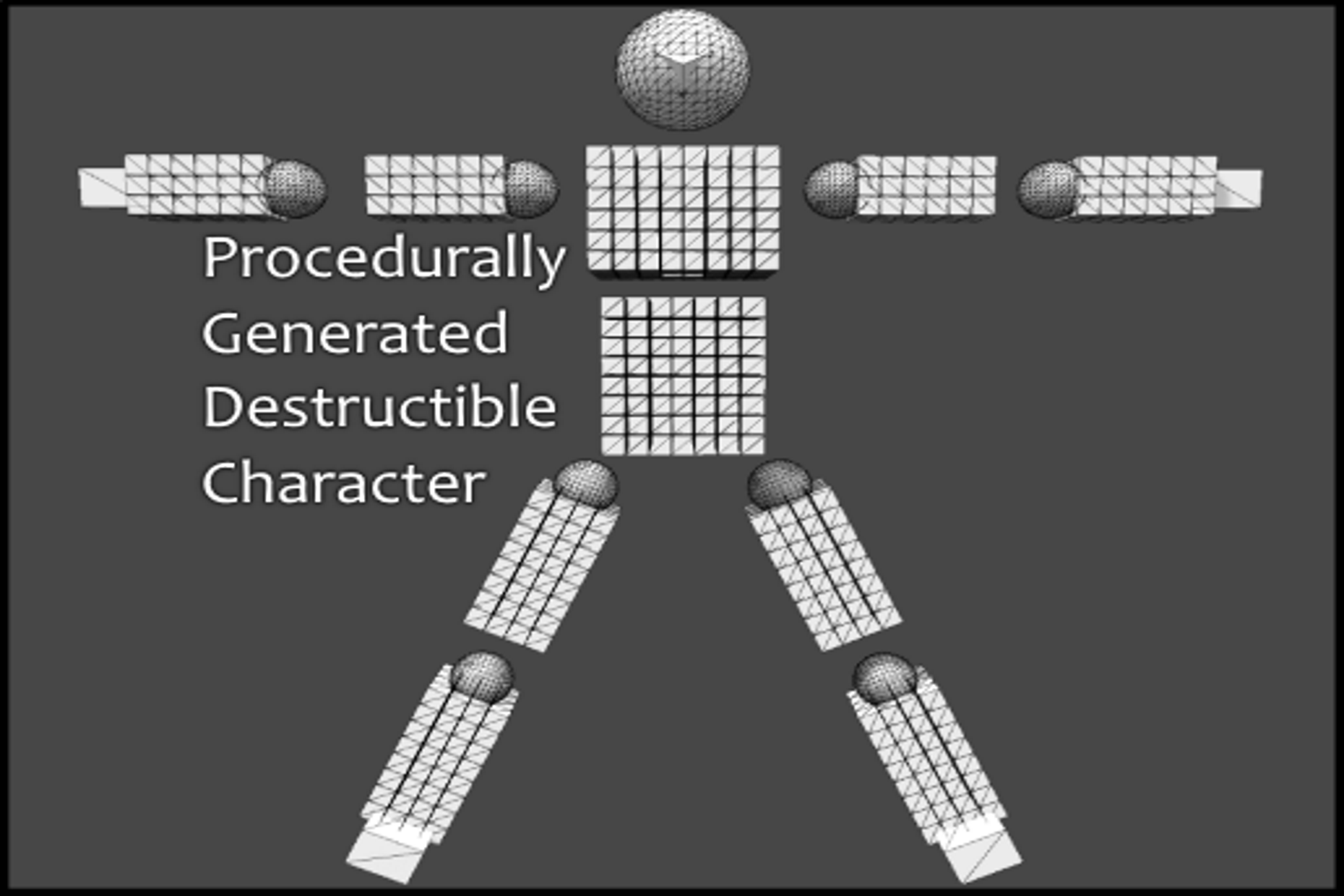 Procedurally Generated Destructible Character