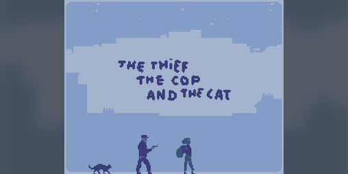 Cover image for The thief, the cop and the cat