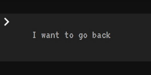 Cover image for i want to go back