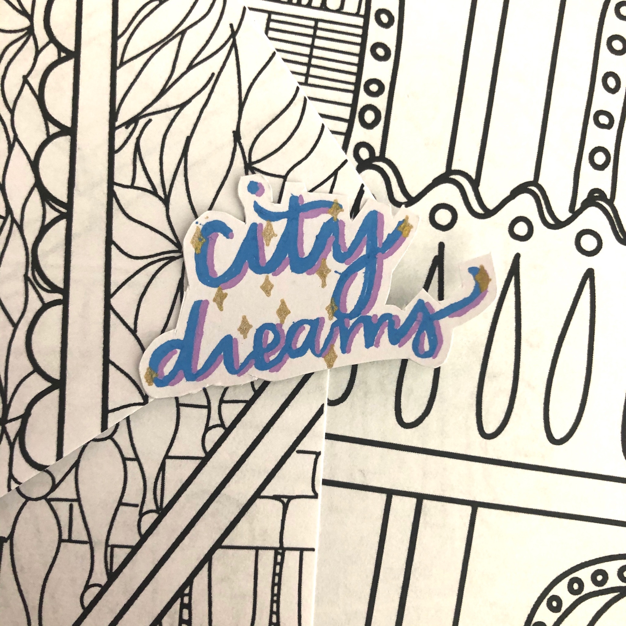 Cover image for coloring book 1: cityscapes