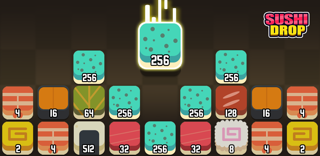 Sushi Drop (Merge Puzzle)