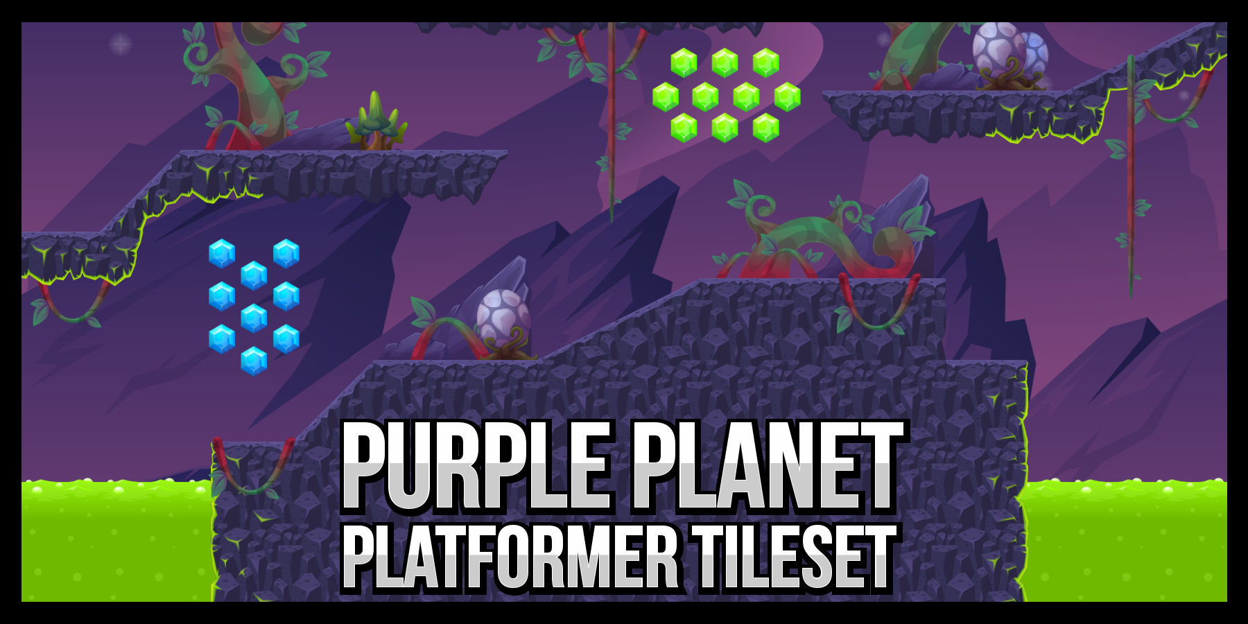 Purple Planet - Game Tileset