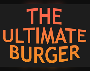 The Ultimate Burger   - Fun and Fast Card Game 