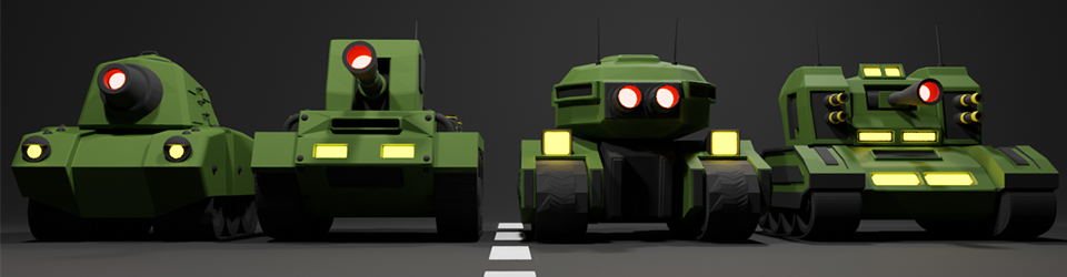 FREE stylized tank 3D model