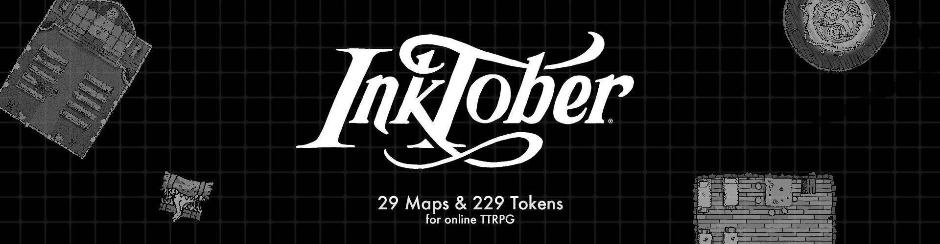 Inktober 2020 Map & Token Pack