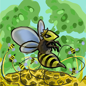 Queen Bee Portriat