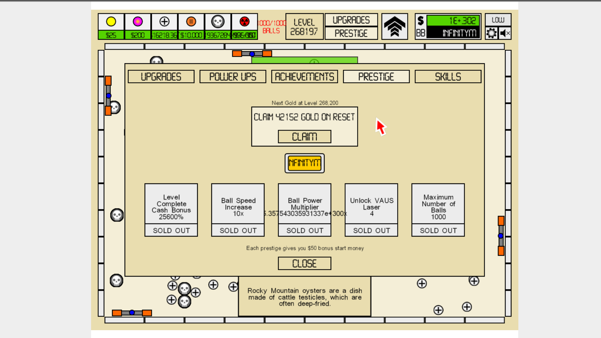 Idle Breakout level 1000 in 2 minutes 19 seconds 